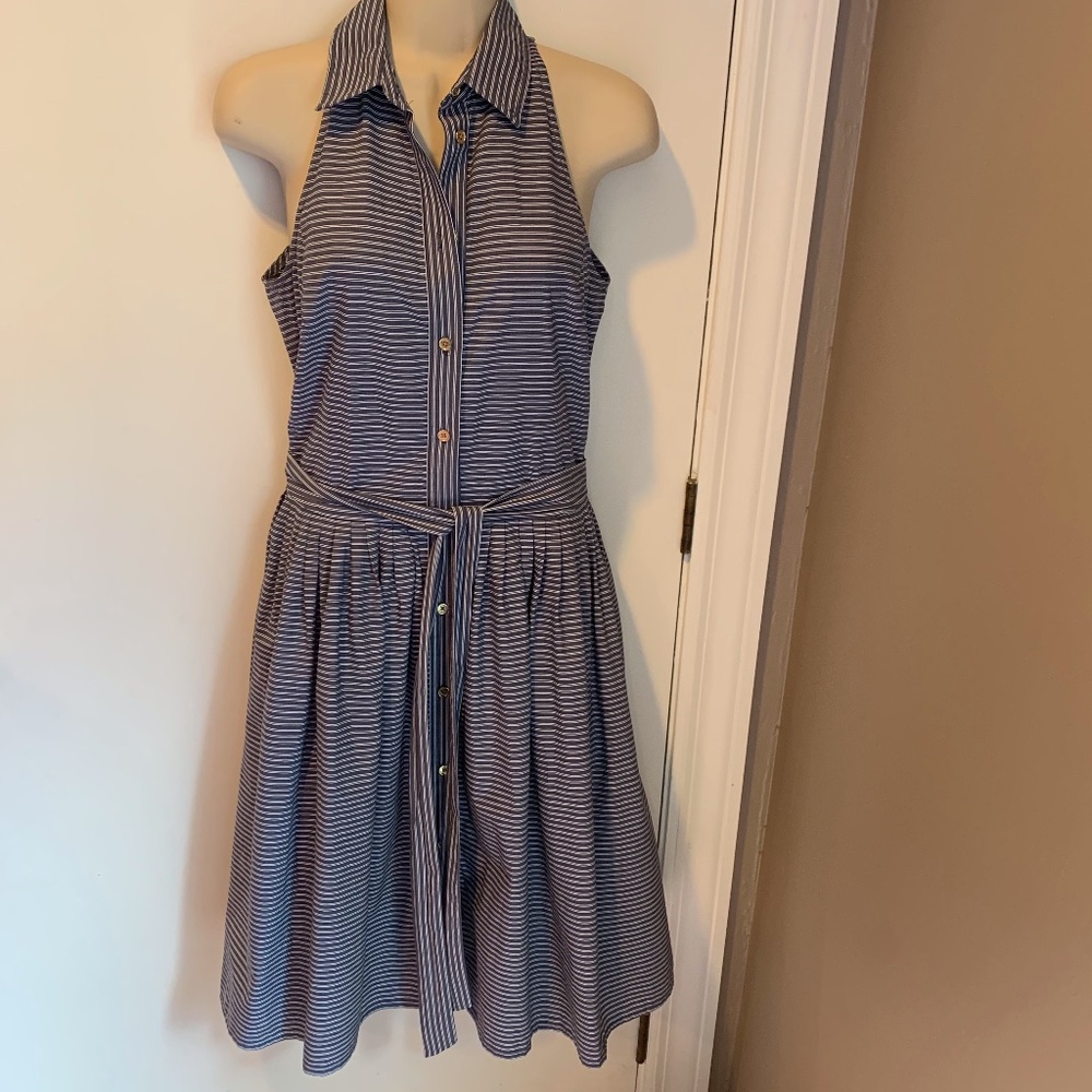 MICHAEL Michael Kors striped shirt dress